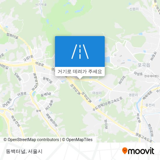 동백터널 지도