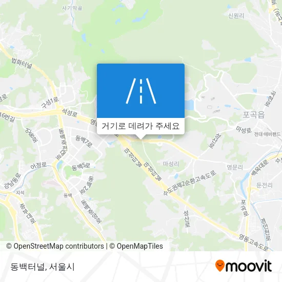 동백터널 지도