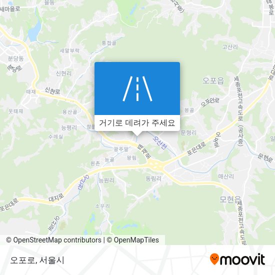 오포로 지도