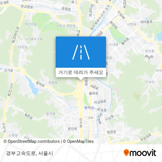 경부고속도로 지도