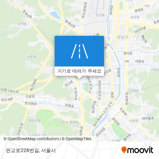 판교로228번길 지도