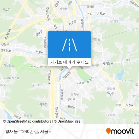 황새울로240번길 지도