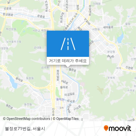 불정로71번길 지도