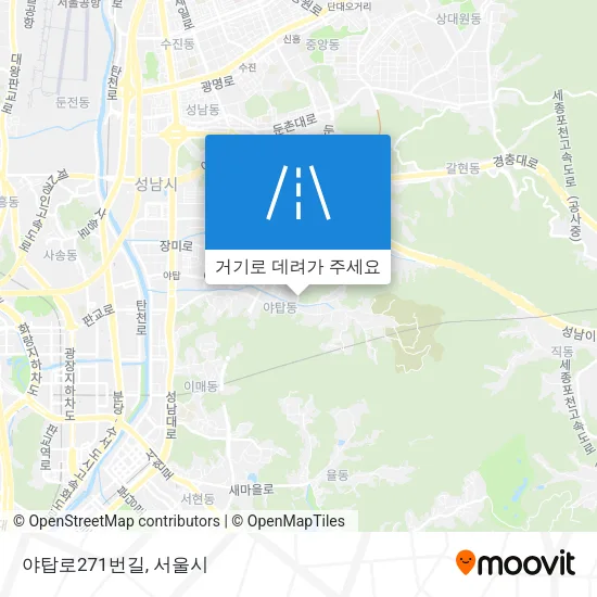 야탑로271번길 지도