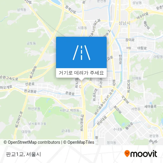 판교1교 지도