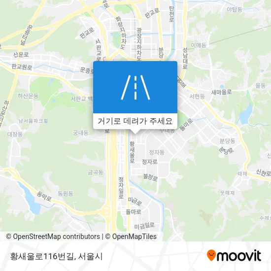 황새울로116번길 지도