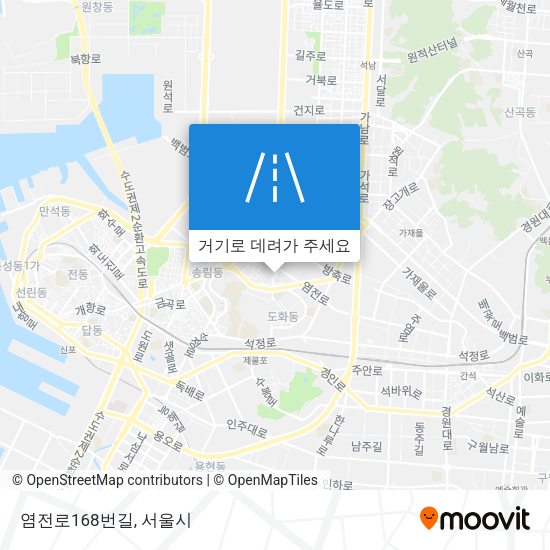염전로168번길 지도