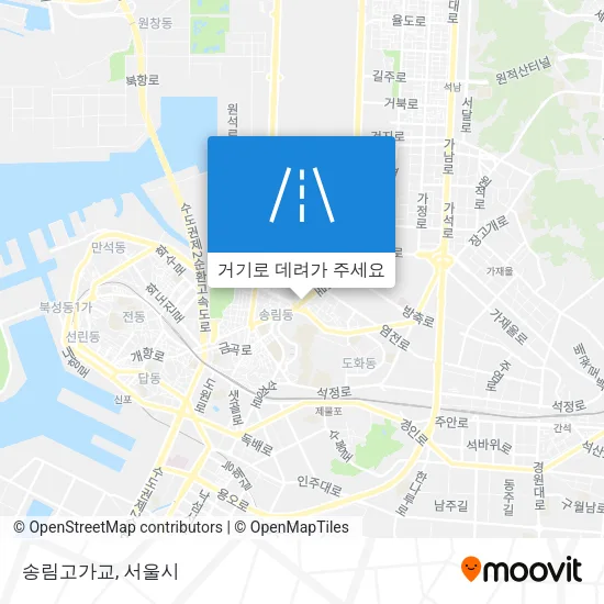 송림고가교 지도