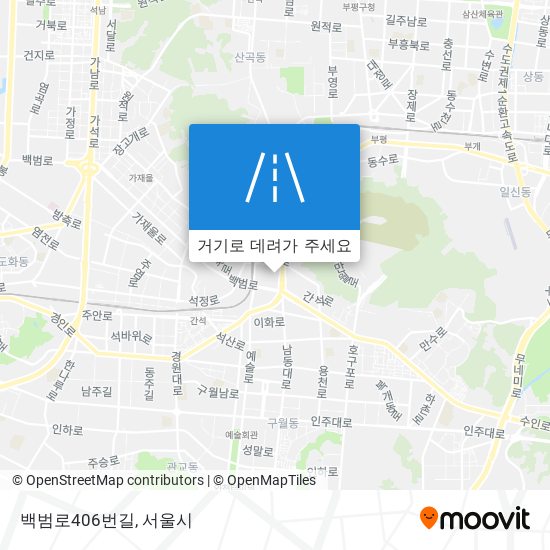 백범로406번길 지도