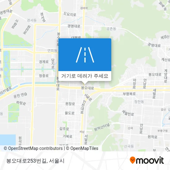 봉오대로253번길 지도