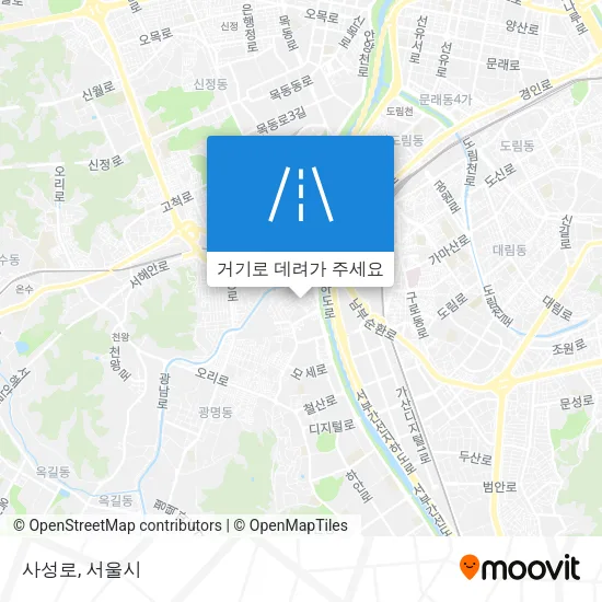 사성로 지도