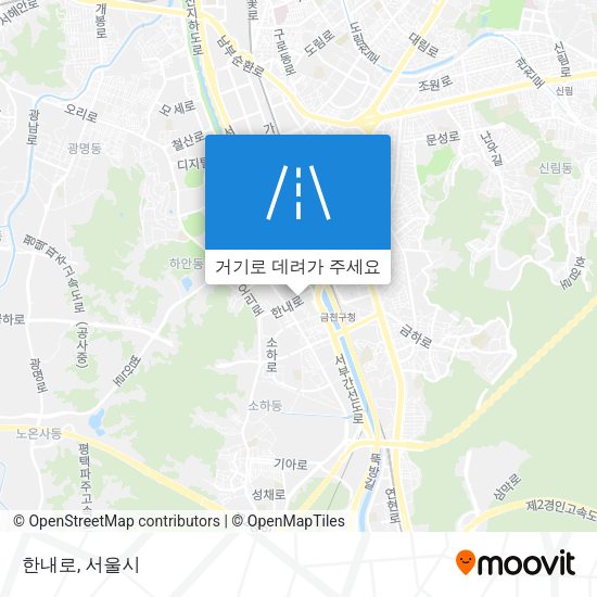 한내로 지도