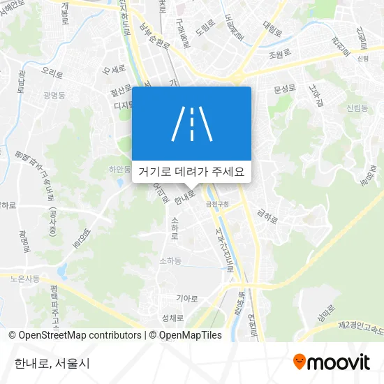 한내로 지도