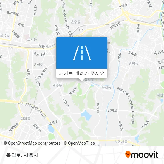 옥길로 지도