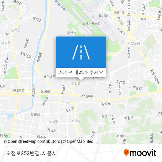 오정로252번길 지도