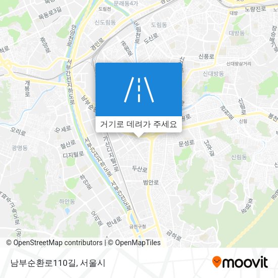남부순환로110길 지도