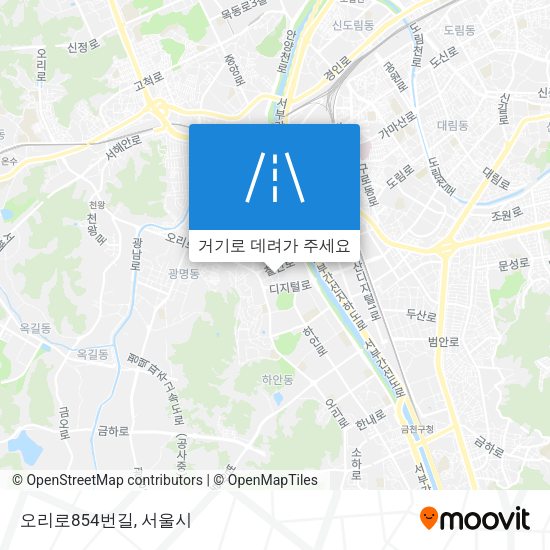 오리로854번길 지도