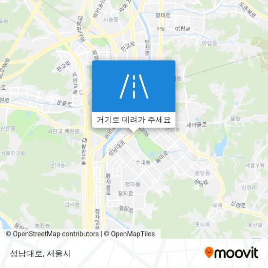 성남대로 지도