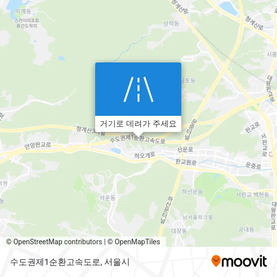 수도권제1순환고속도로 지도