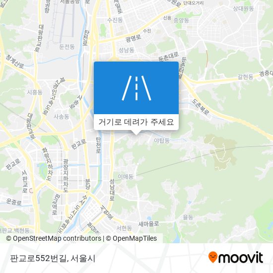 판교로552번길 지도