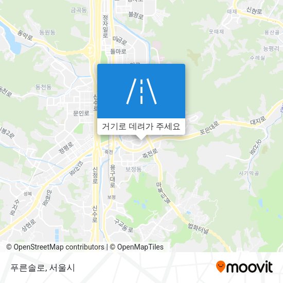 푸른솔로 지도