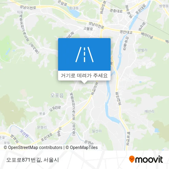 오포로871번길 지도