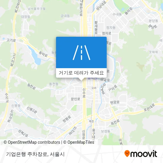 기업은행 주차장로 지도
