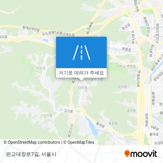 판교대장로7길 지도