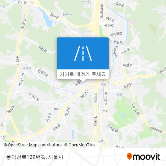 풍덕천로129번길 지도