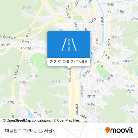 대왕판교로395번길 지도