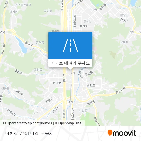 탄천상로151번길 지도