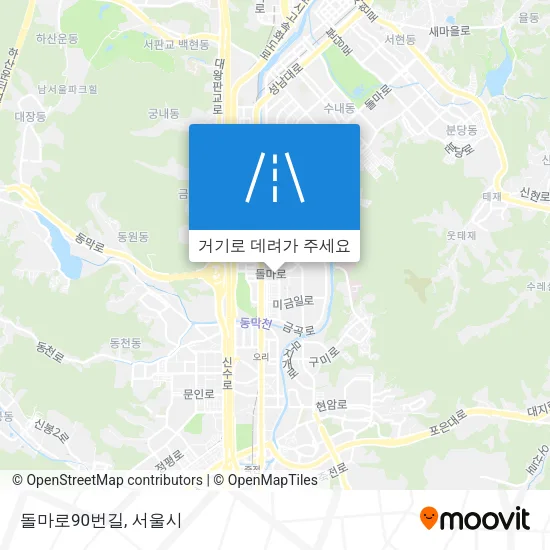 돌마로90번길 지도