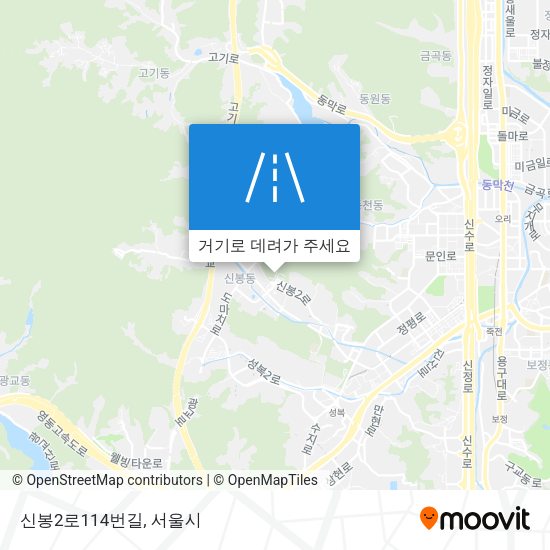 신봉2로114번길 지도