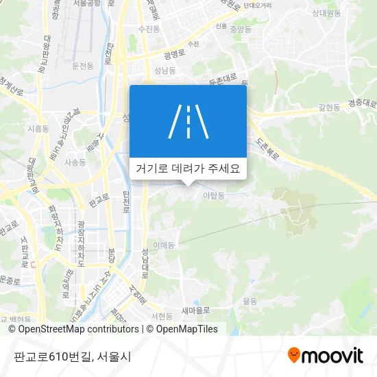 판교로610번길 지도