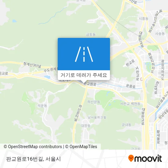 판교원로16번길 지도