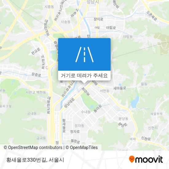 황새울로330번길 지도