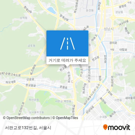 서판교로132번길 지도
