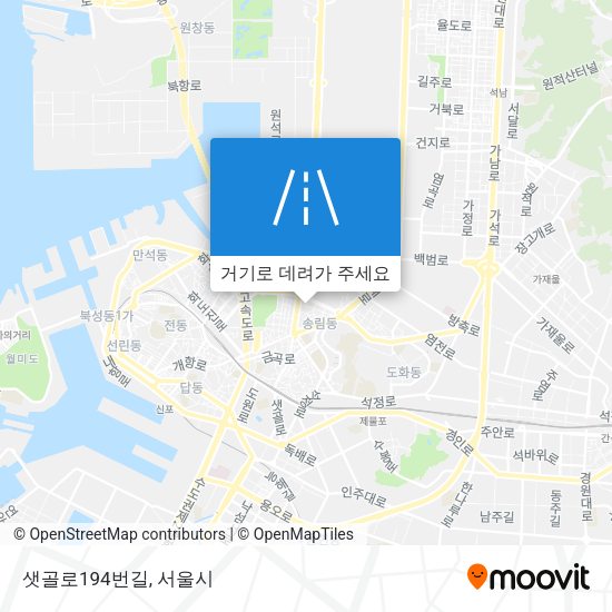 샛골로194번길 지도