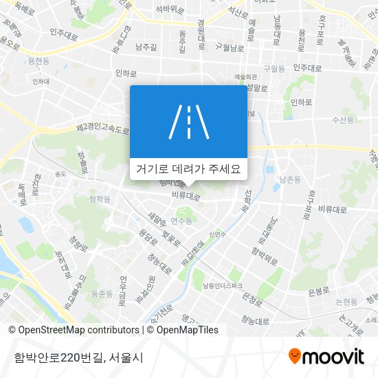 함박안로220번길 지도