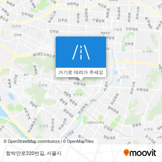 함박안로220번길 지도