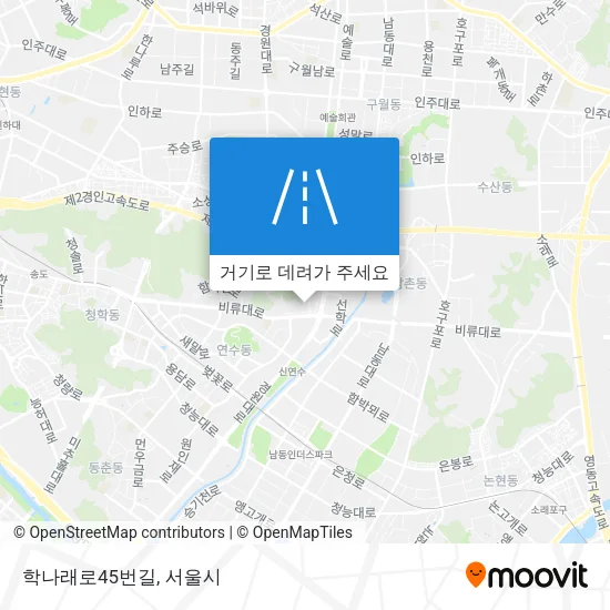 학나래로45번길 지도