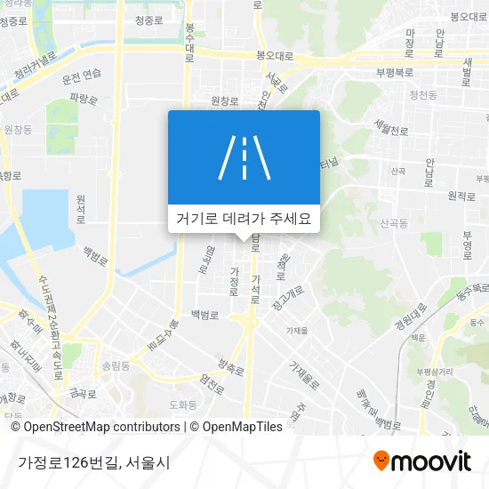 가정로126번길 지도