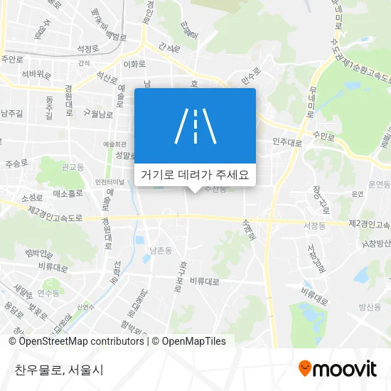 찬우물로 지도