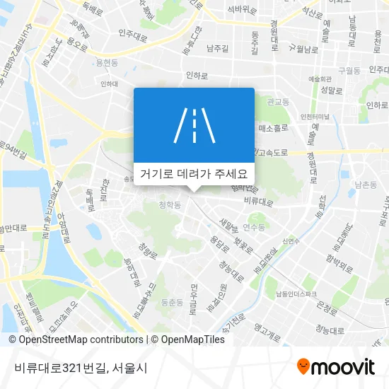 비류대로321번길 지도