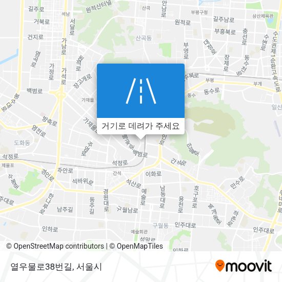 열우물로38번길 지도