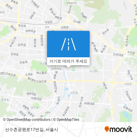 선수촌공원로17번길 지도