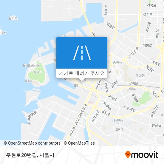 우현로20번길 지도