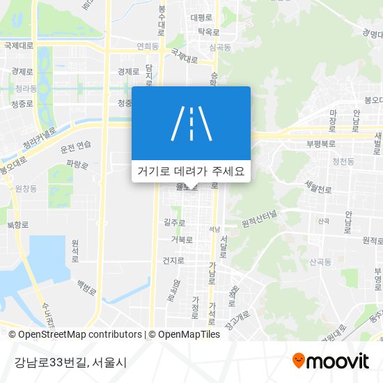 강남로33번길 지도