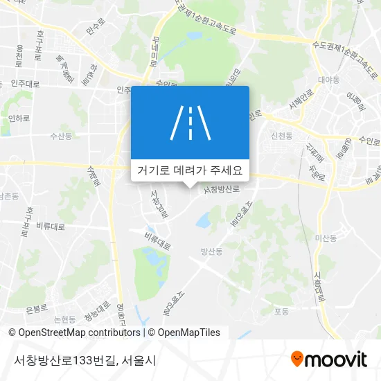 서창방산로133번길 지도