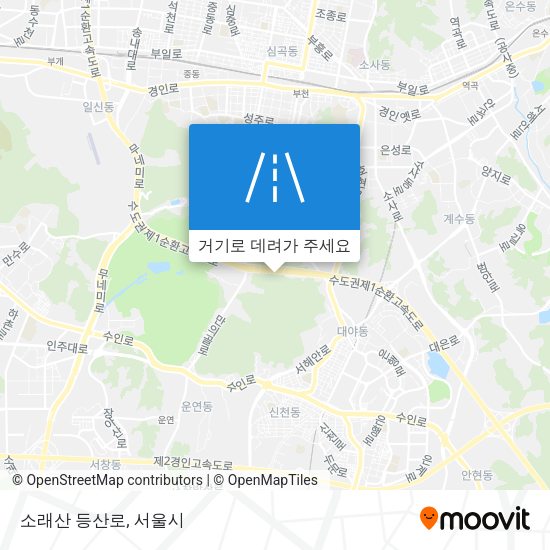 소래산 등산로 지도